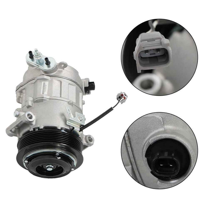 DURAFORCE AC A/C Compressor + Clutch 197314 For Jeep Cherokee 2.4L 2014-2020 Chrysler 200