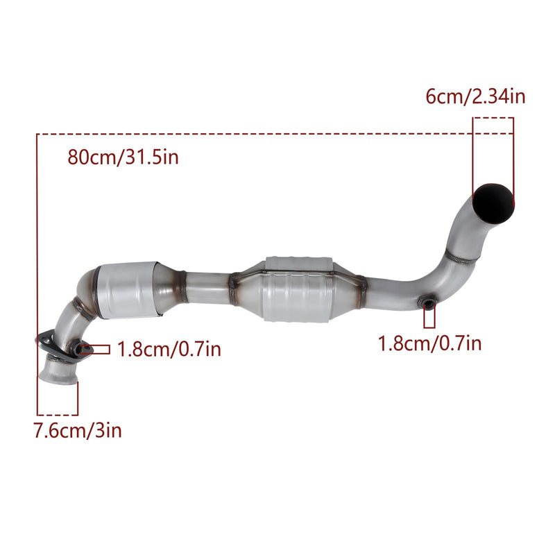 DURAFORCE Catalytic Converter Fit For 1999 2000-2003 Ford F150 1999 F250 4WD 5.4L 30476
