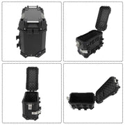 DURAFORCE 2×Side Case 36L Hard Saddlebags Motorcycle Tour Trunk Luggage & Mounting Bracket