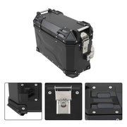 DURAFORCE 2×Side Case 36L Hard Saddlebags Motorcycle Tour Trunk Luggage & Mounting Bracket
