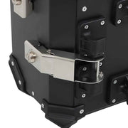 DURAFORCE 2×Side Case 36L Hard Saddlebags Motorcycle Tour Trunk Luggage & Mounting Bracket