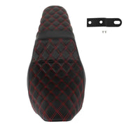 DURAFORCE Carbon Fiber Gripper Step 2 Up Seat For Touring Red Lattice Stitch 2008-2020
