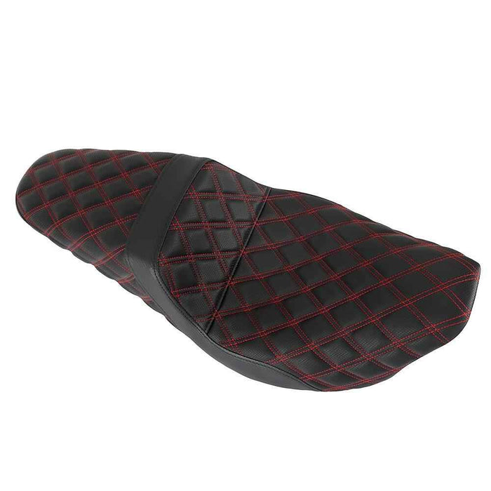 DURAFORCE Carbon Fiber Gripper Step 2 Up Seat For Touring Red Lattice Stitch 2008-2020