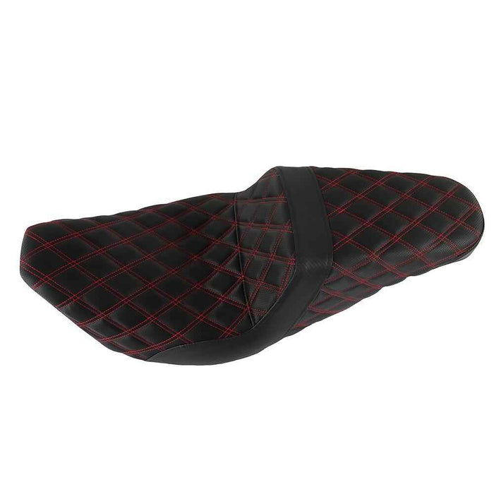 DURAFORCE Carbon Fiber Gripper Step 2 Up Seat For Touring Red Lattice Stitch 2008-2020