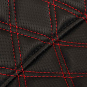DURAFORCE Carbon Fiber Gripper Step 2 Up Seat For Touring Red Lattice Stitch 2008-2020