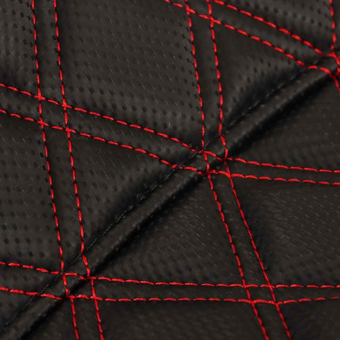 DURAFORCE Carbon Fiber Gripper Step 2 Up Seat For Touring Red Lattice Stitch 2008-2020