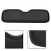 DURAFORCE Black Golf Front Seat Cushion Set For E-Z-GO RXV, Freedom RXV 2008-Up Models