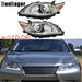 DURAFORCE HID Headlight Chrome For 2013 2014 2015 Lexus ES300H ES350 Left+Right Headlamps