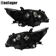 DURAFORCE HID Headlight Chrome For 2013 2014 2015 Lexus ES300H ES350 Left+Right Headlamps