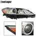 DURAFORCE HID Headlight Chrome For 2013 2014 2015 Lexus ES300H ES350 Left+Right Headlamps