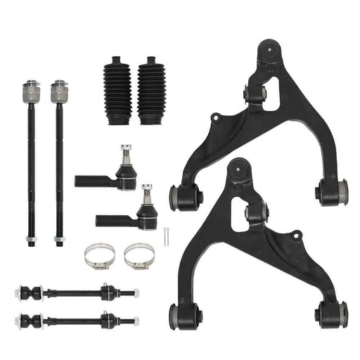 DURAFORCE Fit For 2011 2012 Ram 1500 Front Lower Control Arm Ball Joint Sway Bar Tie Rod