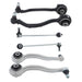 DURAFORCE For 2002-07 Mercedes-Benz C230 6PCS Front Upper Lower Control Arms Sway Bar Link