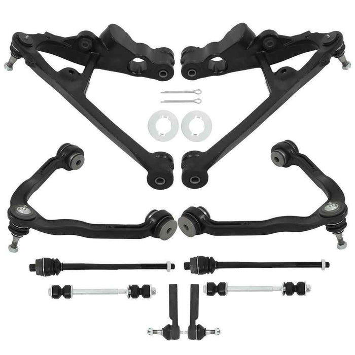 DURAFORCE For 2000-2006 Chevy Suburban 1500 10PCS Front Upper Lower Control Arm Kit K6541