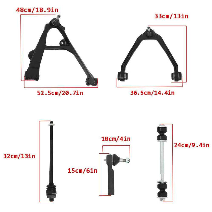 DURAFORCE For 2000-2006 Chevy Suburban 1500 10PCS Front Upper Lower Control Arm Kit K6541