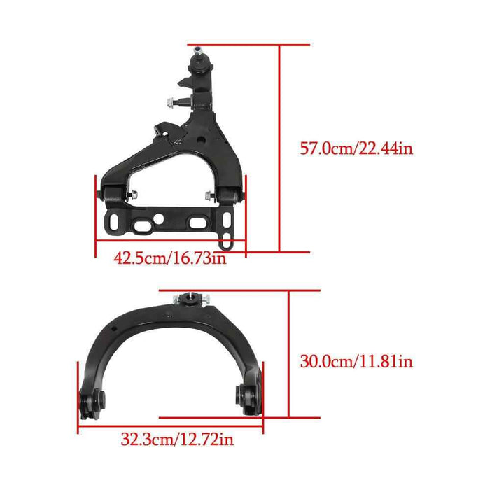 DURAFORCE Front Upper Lower Control Arm Ball Joints For 2004 2005-07 Chevrolet Trailblazer