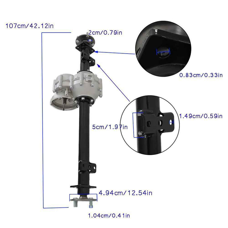 DURAFORCE Golf Cart Rear Transaxle For Club Car DS & Precedent Electric Models 1027717-01