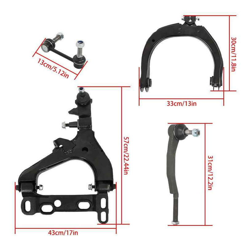 DURAFORCE K640293 For 04 05-07 Chevrolet Trailblazer 10× Front Control Arms Suspension Kit