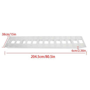 DURAFORCE 2Pcs 80" × 15" Truck Car Auto Trailer Ramps Hook end knife Aluminum 6000 LBS