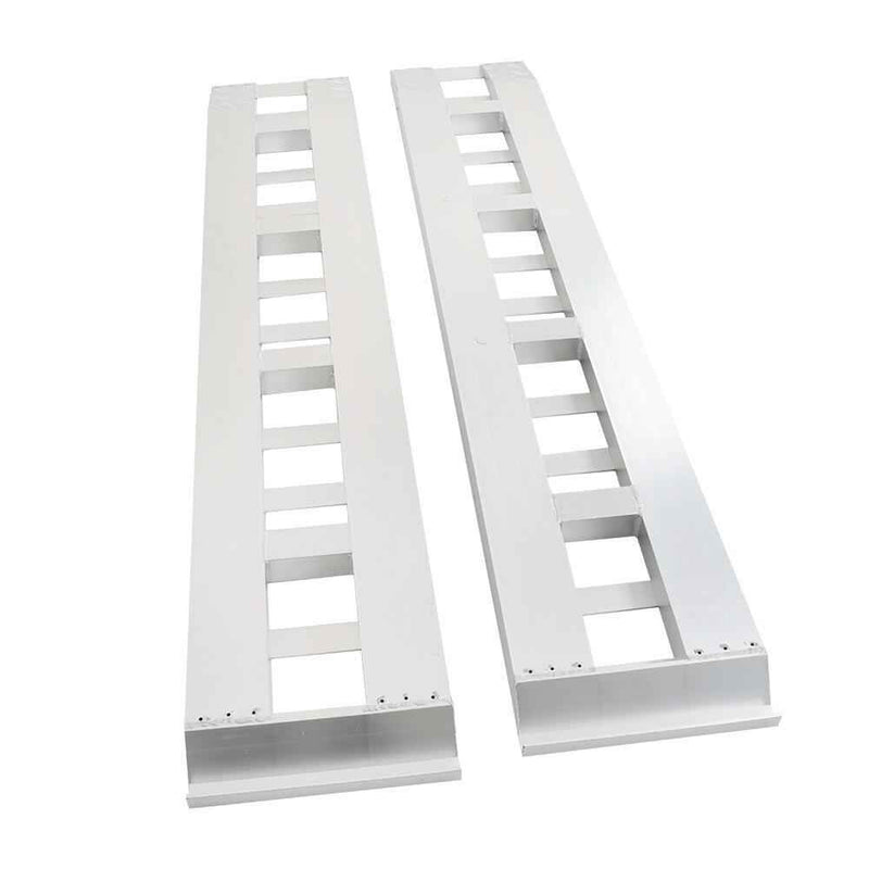 DURAFORCE 2Pcs 80" × 15" Truck Car Auto Trailer Ramps Hook end knife Aluminum 6000 LBS