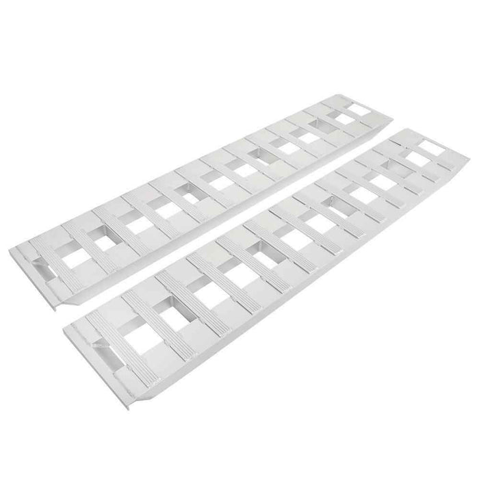 DURAFORCE 2Pcs 80" × 15" Truck Car Auto Trailer Ramps Hook end knife Aluminum 6000 LBS
