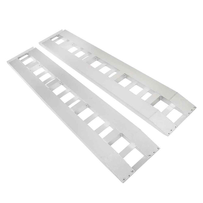 DURAFORCE 2Pcs 80" × 15" Truck Car Auto Trailer Ramps Hook end knife Aluminum 6000 LBS