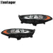 DURAFORCE Clear For 2013-2015 2016 Ford Fusion Front Headlights Headlamps Left+Right Side