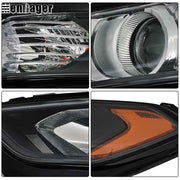 DURAFORCE Clear For 2013-2015 2016 Ford Fusion Front Headlights Headlamps Left+Right Side
