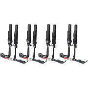 DURAFORCE Black For Polaris RZR XP S 4 1000 Seat Belt Harness 4 Pack 4 Point 2" Padded ATV