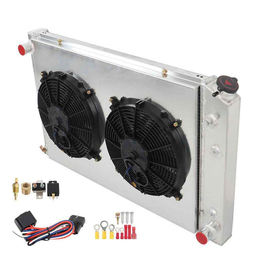 DURAFORCE CC716 3Row Radiator&Shroud Fan For 73-87 Chevy C/K C10 C20/30 K10/20 GMC C2500
