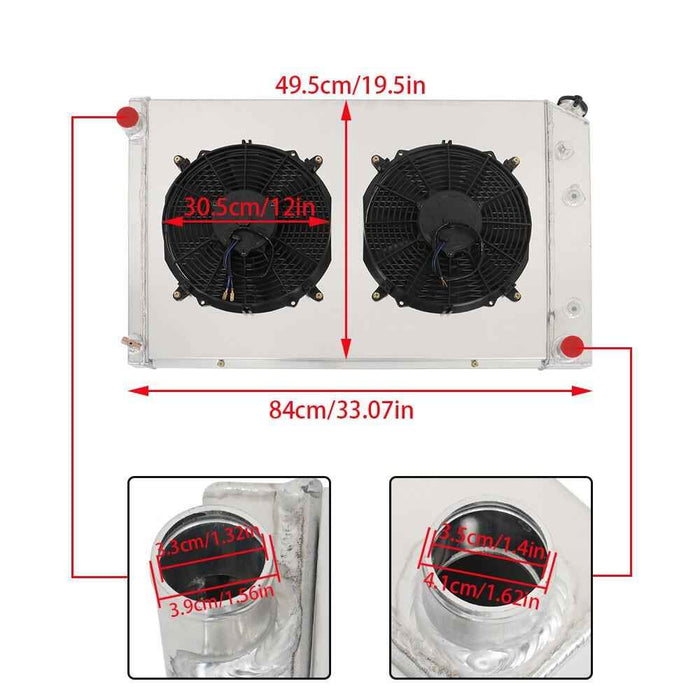 DURAFORCE CC716 3Row Radiator&Shroud Fan For 73-87 Chevy C/K C10 C20/30 K10/20 GMC C2500