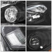 DURAFORCE For 2015 2016 2017 18 Nissan Murano Black Pair Headlights w/LED DRL Halogen Lamp