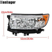 DURAFORCE For Subaru Forester 2006 07 2008 Halogen Headlights Left&Right Side Lamps Chrome