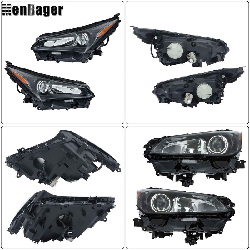 DURAFORCE For Lexus NX200t NX300h NX300 2015-2017 Headlight Assy LED+Halogen w/Sport Pkg