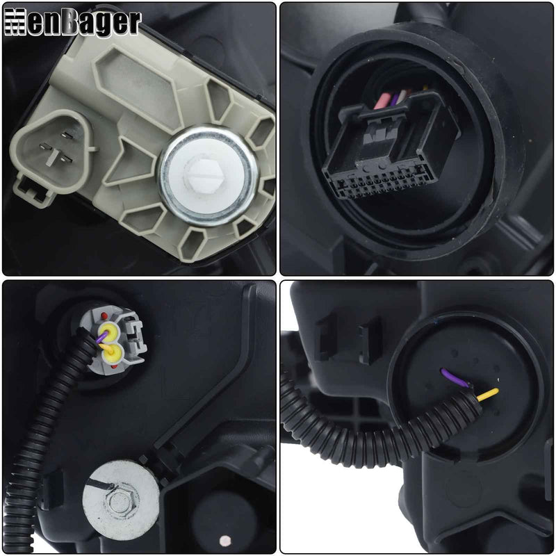 DURAFORCE For Lexus NX200t NX300h NX300 2015-2017 Headlight Assy LED+Halogen w/Sport Pkg
