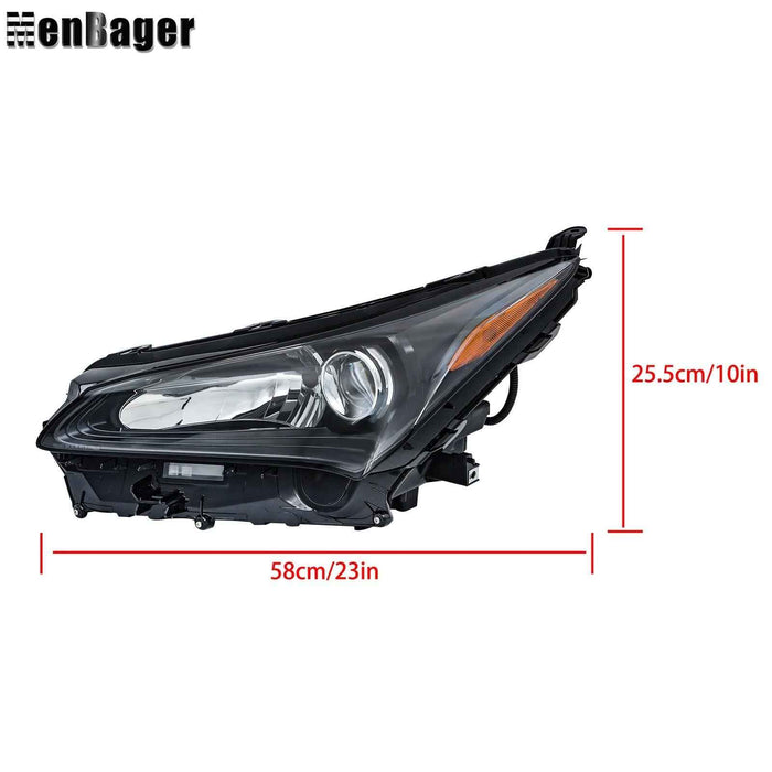 DURAFORCE For Lexus NX200t NX300h NX300 2015-2017 Headlight Assy LED+Halogen w/Sport Pkg
