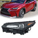 DURAFORCE Driver Headlamp For 2015-2017 Lexus NX200t Headlight LED Headlight w/Sport Pkg