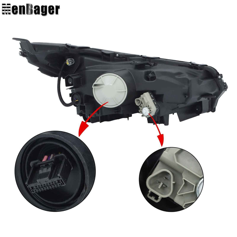 DURAFORCE Driver Headlamp For 2015-2017 Lexus NX200t Headlight LED Headlight w/Sport Pkg