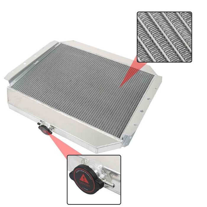 DURAFORCE 3 Row Aluminum Radiator For Ford 78-79 Bronco 1970 1971-79 F-100/F-250/F-350 V8