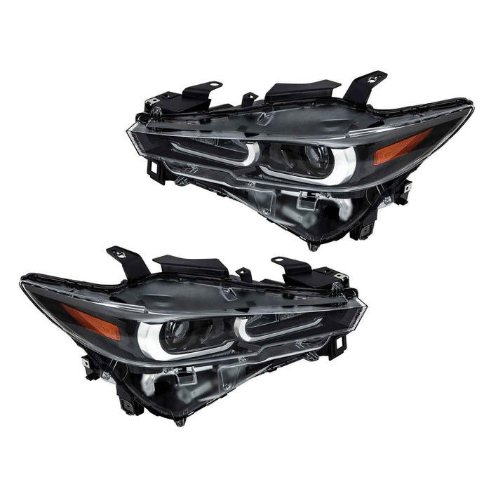 DURAFORCE Headlights LH+RH Side Full LED Non-AFS Clear For 2022-2024 Mazda CX-5 Headlamps