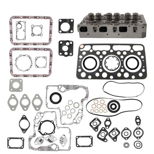 DURAFORCE For Kubota Engine D750 Complete Cylinder Head Assy & Full Gasket Set
