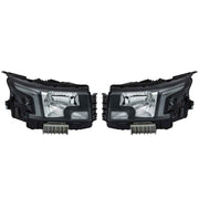 DURAFORCE Front LH+RH Headlamps For 2022-2023 Nissan Frontier Halogen Headlights w/o Bulbs
