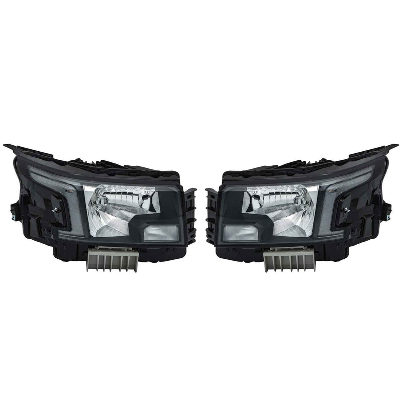 DURAFORCE Front LH+RH Headlamps For 2022-2023 Nissan Frontier Halogen Headlights w/o Bulbs