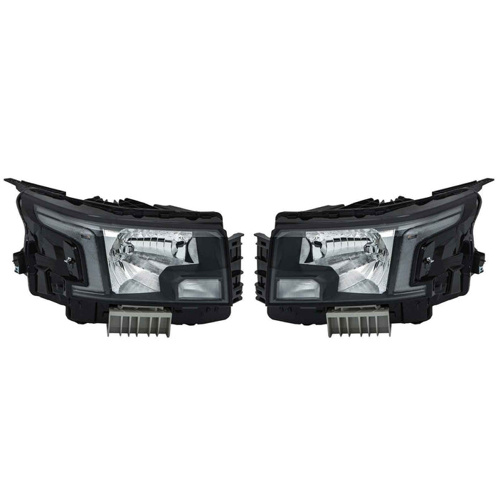 DURAFORCE Front LH+RH Headlamps For 2022-2023 Nissan Frontier Halogen Headlights w/o Bulbs