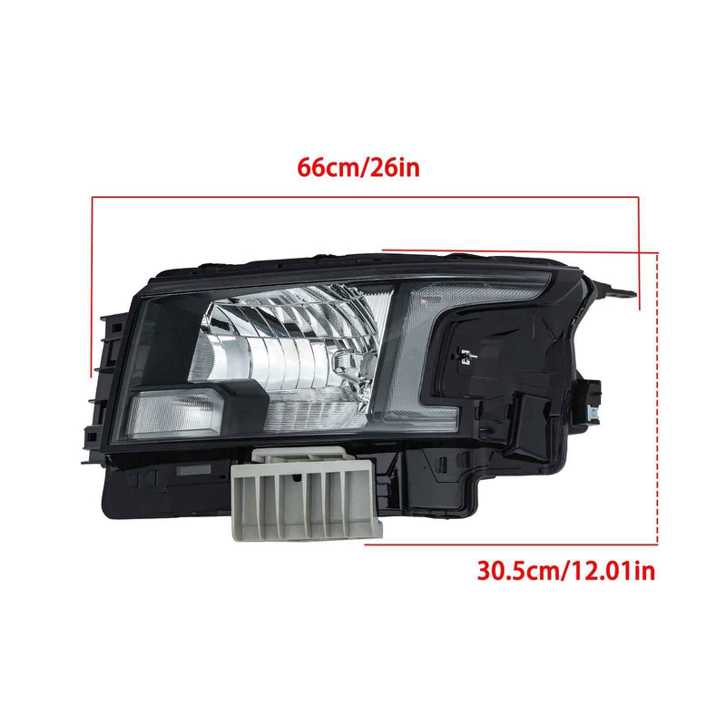 DURAFORCE Front LH+RH Headlamps For 2022-2023 Nissan Frontier Halogen Headlights w/o Bulbs