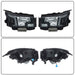 DURAFORCE Front LH+RH Headlamps For 2022-2023 Nissan Frontier Halogen Headlights w/o Bulbs