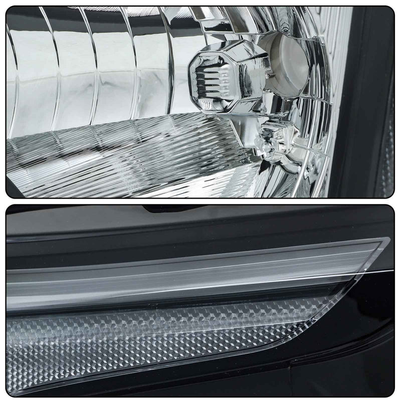 DURAFORCE Front LH+RH Headlamps For 2022-2023 Nissan Frontier Halogen Headlights w/o Bulbs