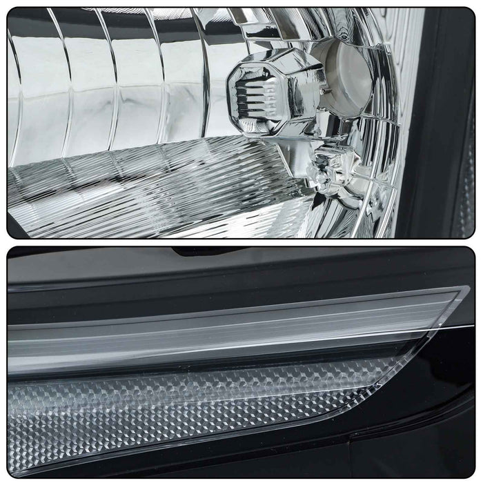 DURAFORCE Front LH+RH Headlamps For 2022-2023 Nissan Frontier Halogen Headlights w/o Bulbs