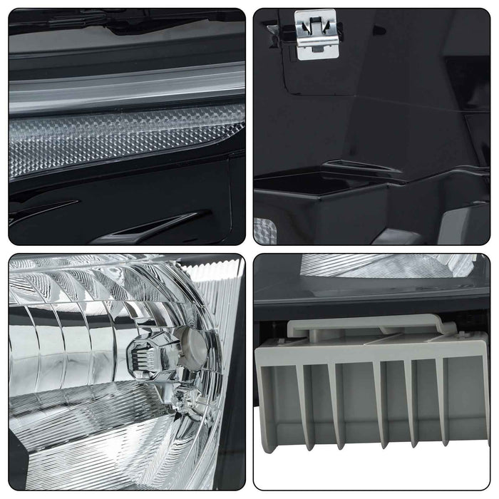 DURAFORCE Front LH+RH Headlamps For 2022-2023 Nissan Frontier Halogen Headlights w/o Bulbs