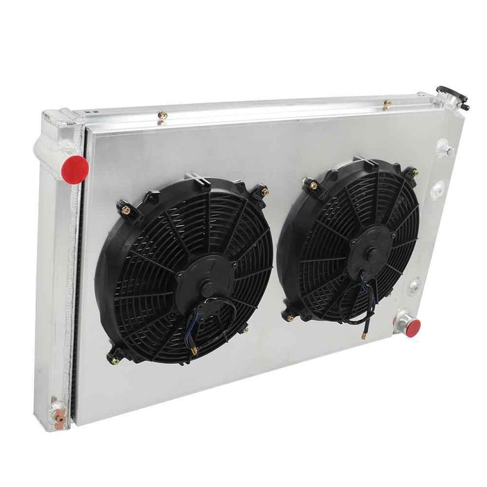 DURAFORCE 3Row Radiator&Shroud&Fans For 73-86 Chevy C/K C10 20 30 K10 20 Pickup Truck GMC