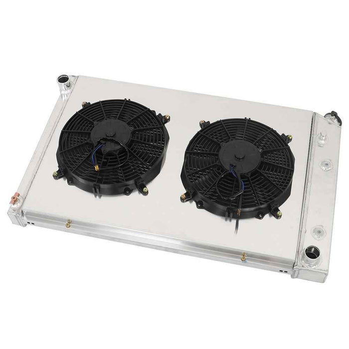 DURAFORCE 3Row Radiator&Shroud&Fans For 73-86 Chevy C/K C10 20 30 K10 20 Pickup Truck GMC